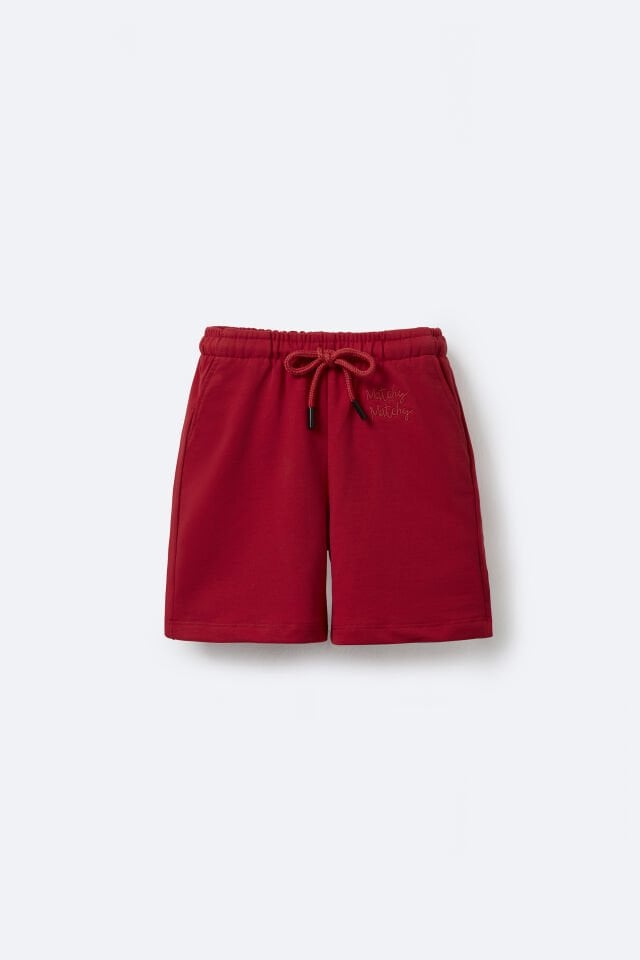 Erkek Çocuk Kırmızı Bermuda Şort