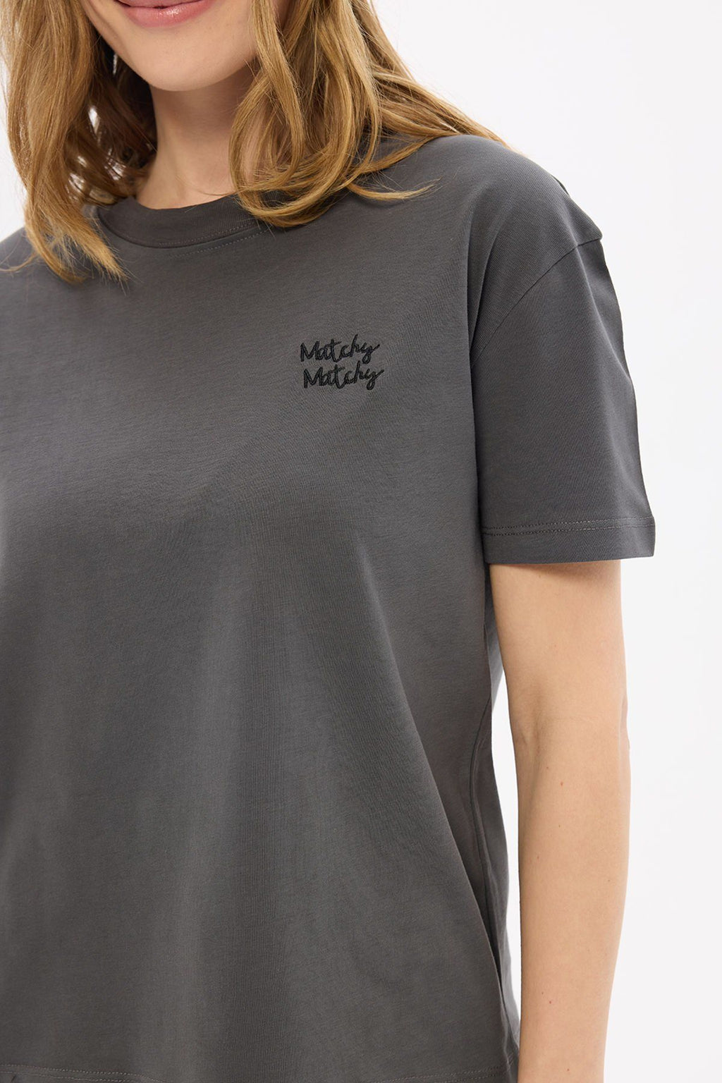 Kadın Antrasit T-shirt