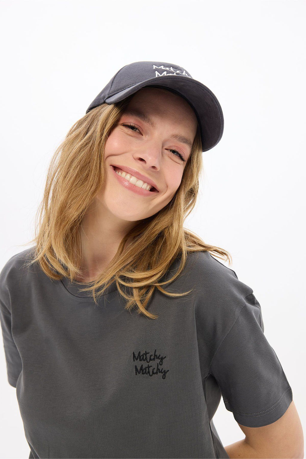 Kadın Antrasit T-shirt