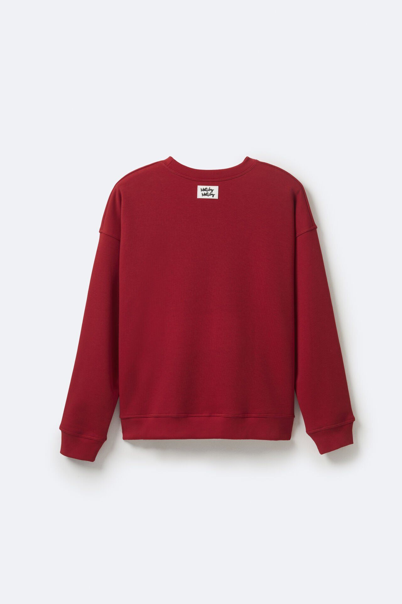 Kadın Red Oversize Sweatshirt