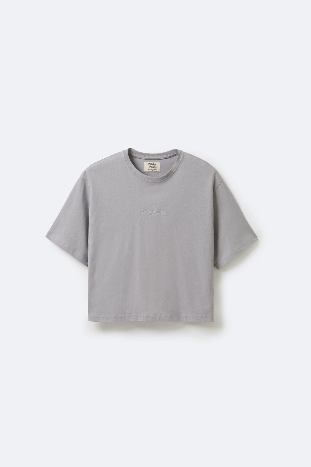 Kadın Crop Grey T-shirt