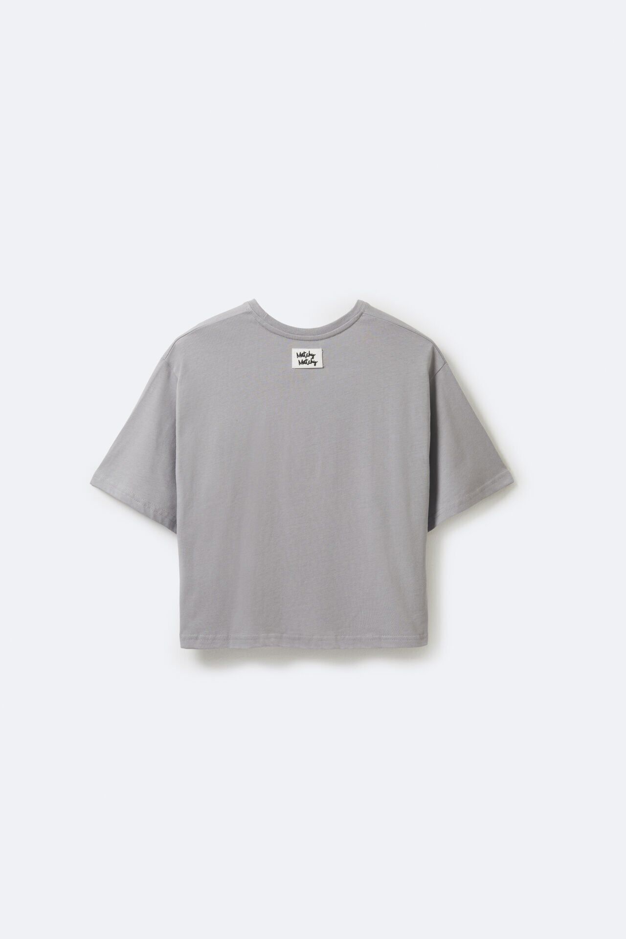 Kadın Crop Grey T-shirt