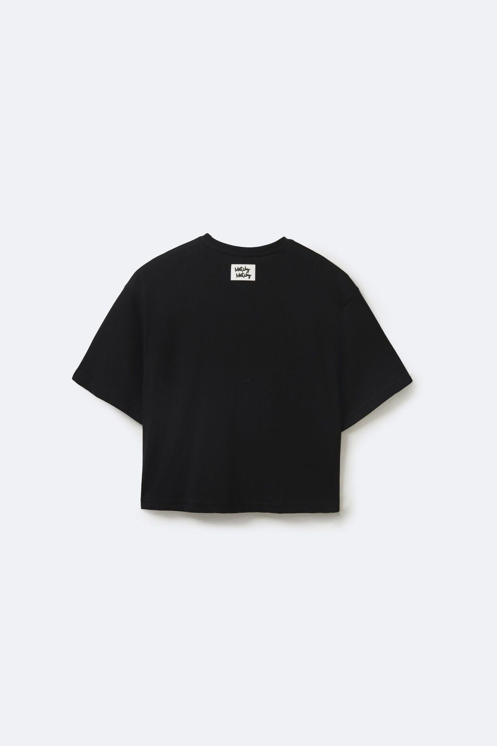 Kadın Crop Black T-shirt