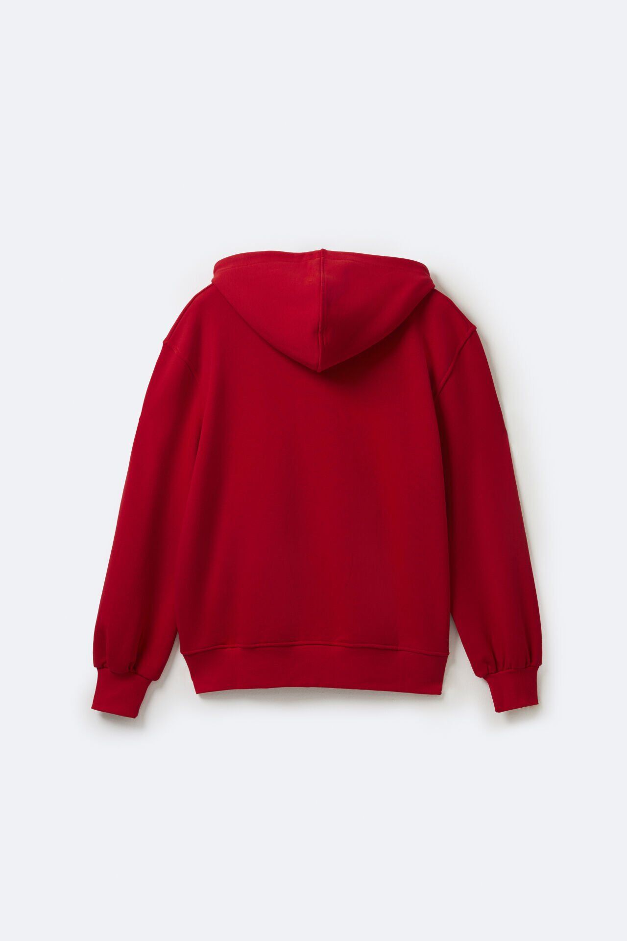 Kadın Kapüşonlu Red Sweatshirt