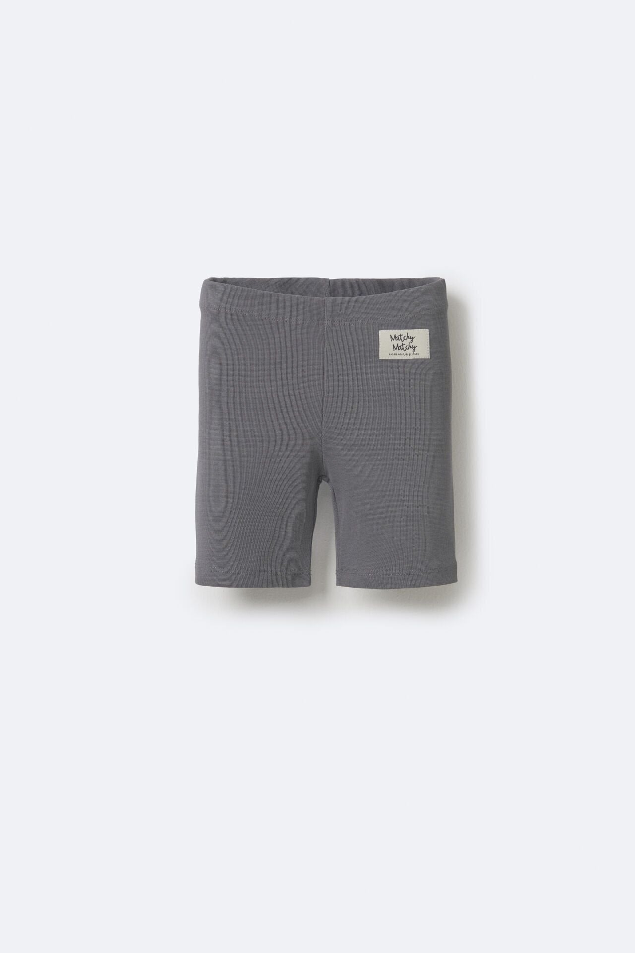Çocuk Antrasit Kısa Tayt