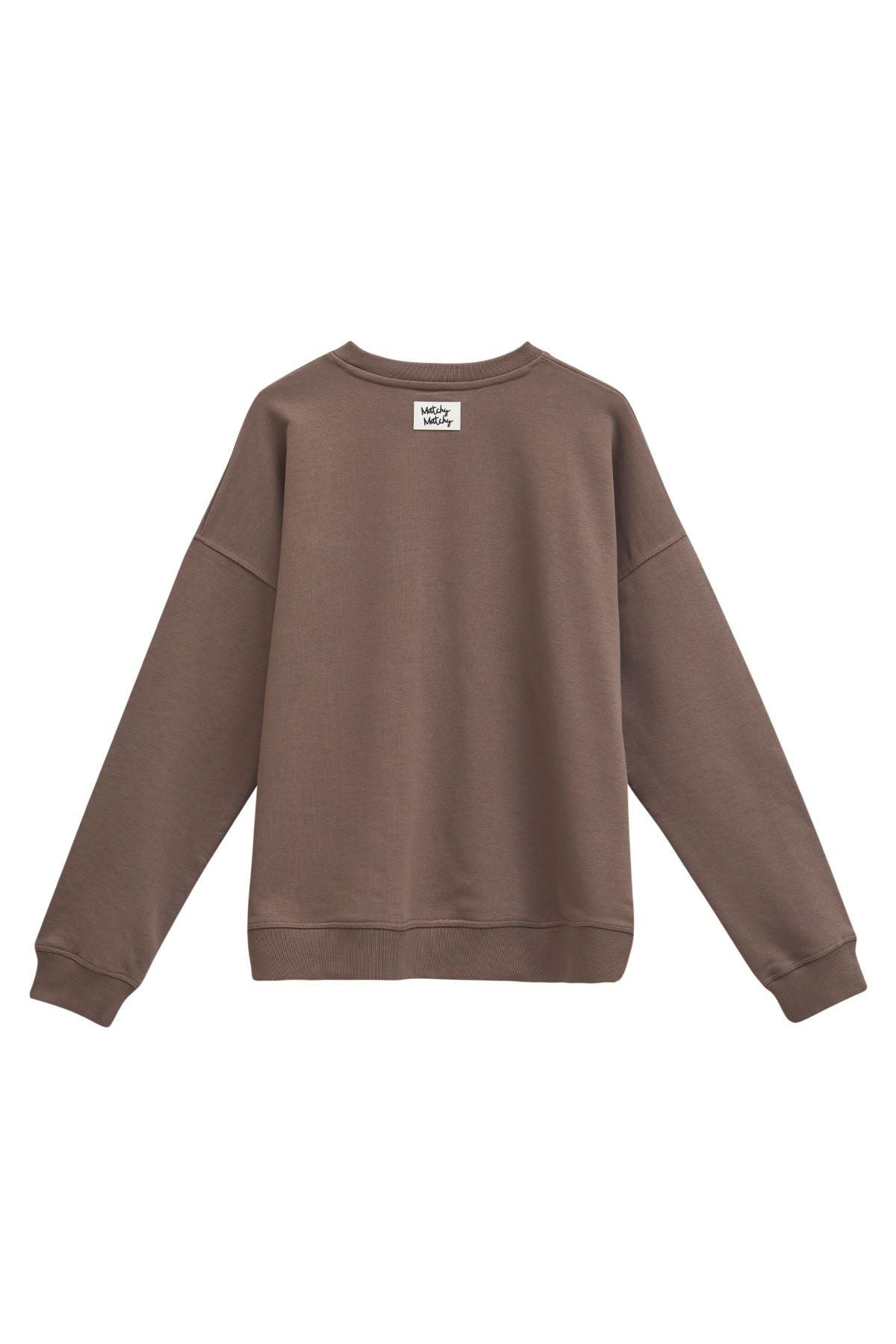Kadın Espresso Oversize Sweatshirt