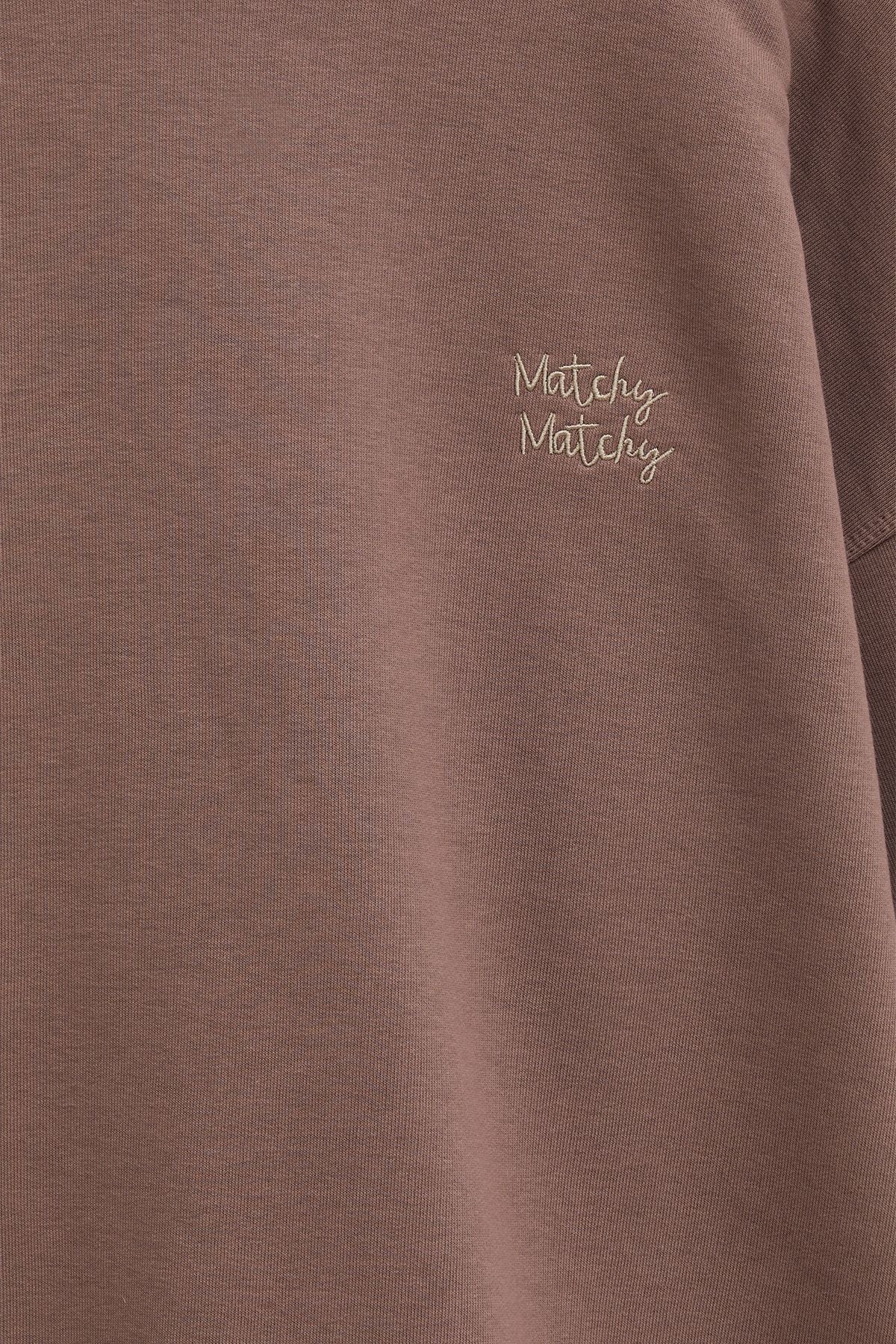 Kadın Espresso Oversize Sweatshirt