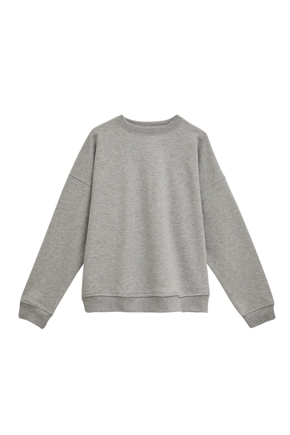 Kadın Grey Oversize Sweatshirt