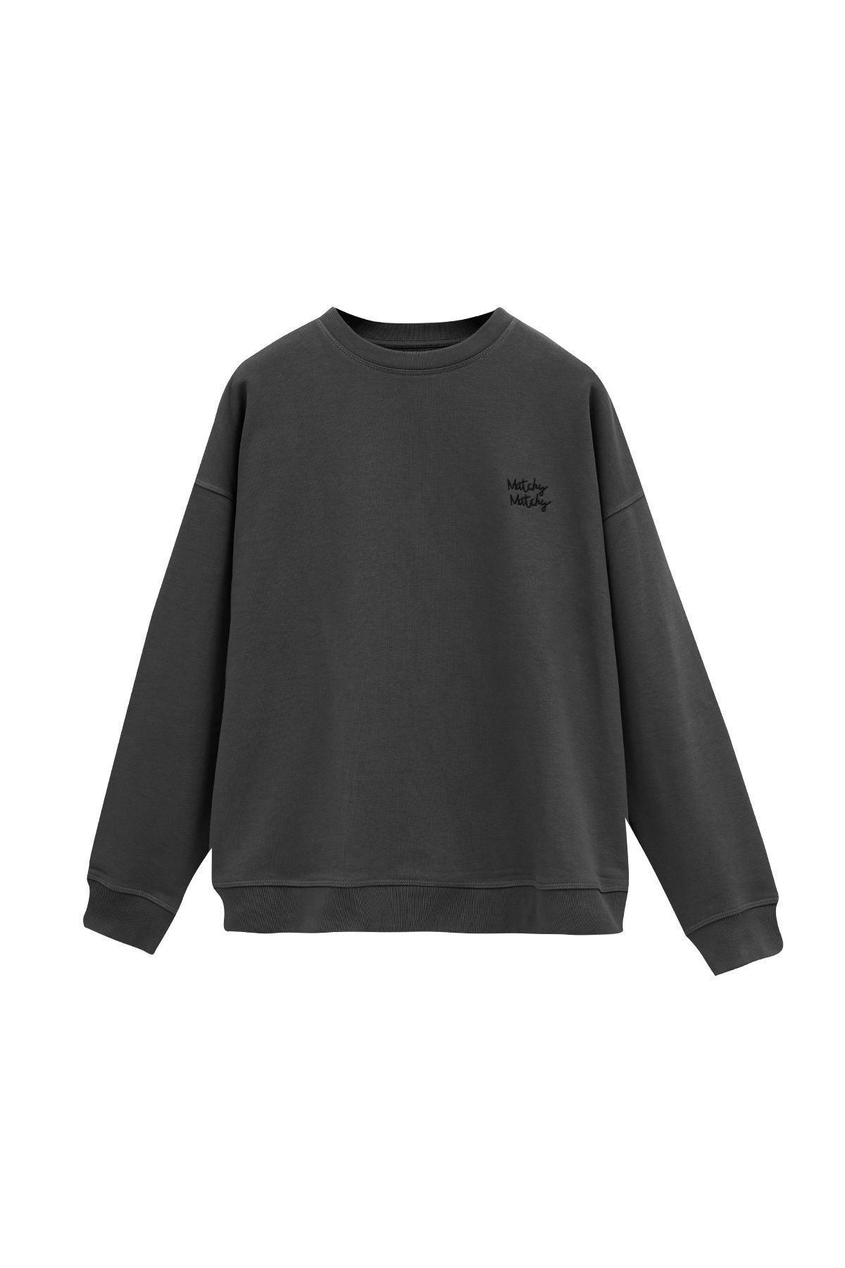 Kadın Antrasit Oversize Sweatshirt