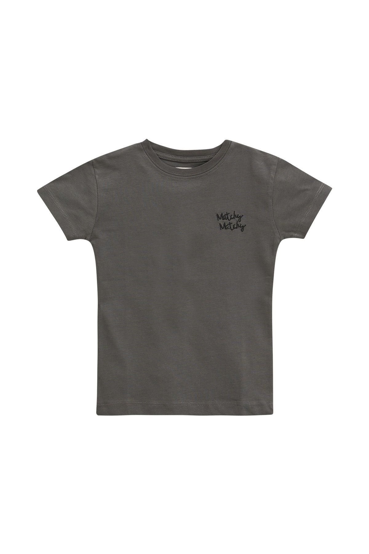 Çocuk Antrasit T-shirt