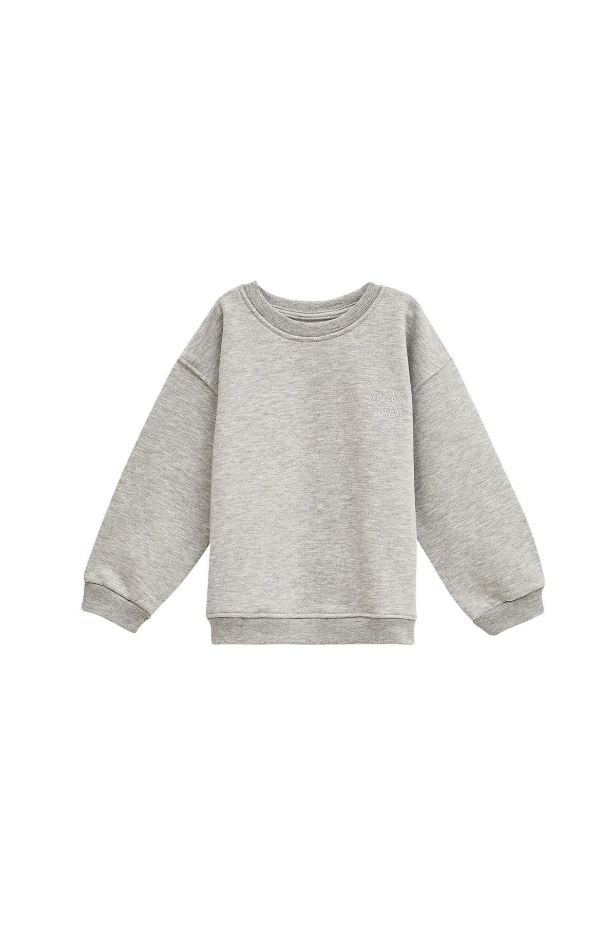 Çocuk Grey Sweatshirt