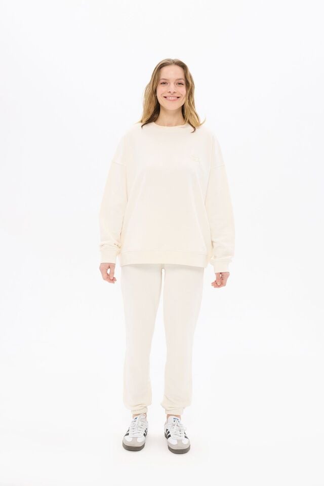 Kadın White Rose Sweatpant