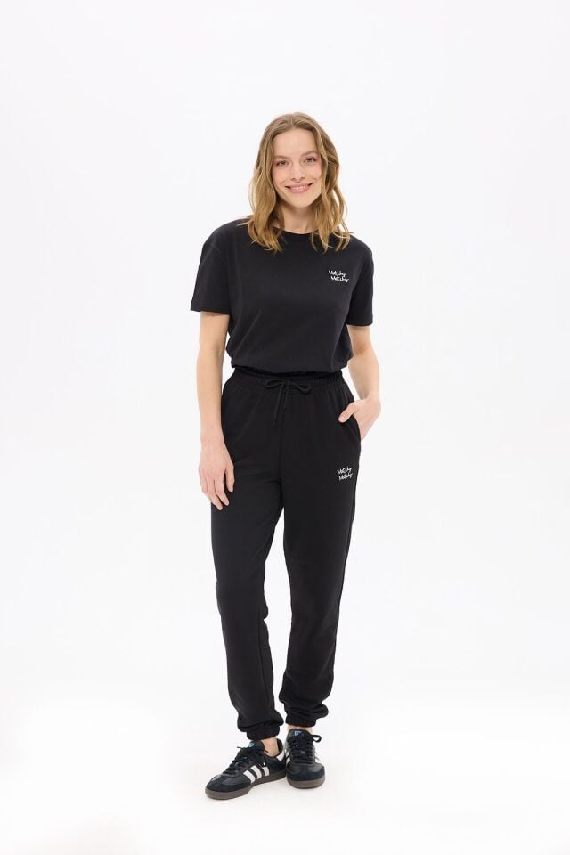 Kadın Black Sweatpant