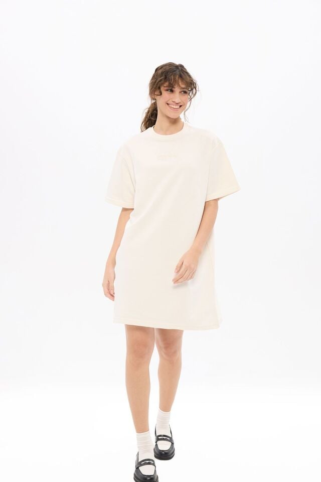 Kadın White Rose SweatDress