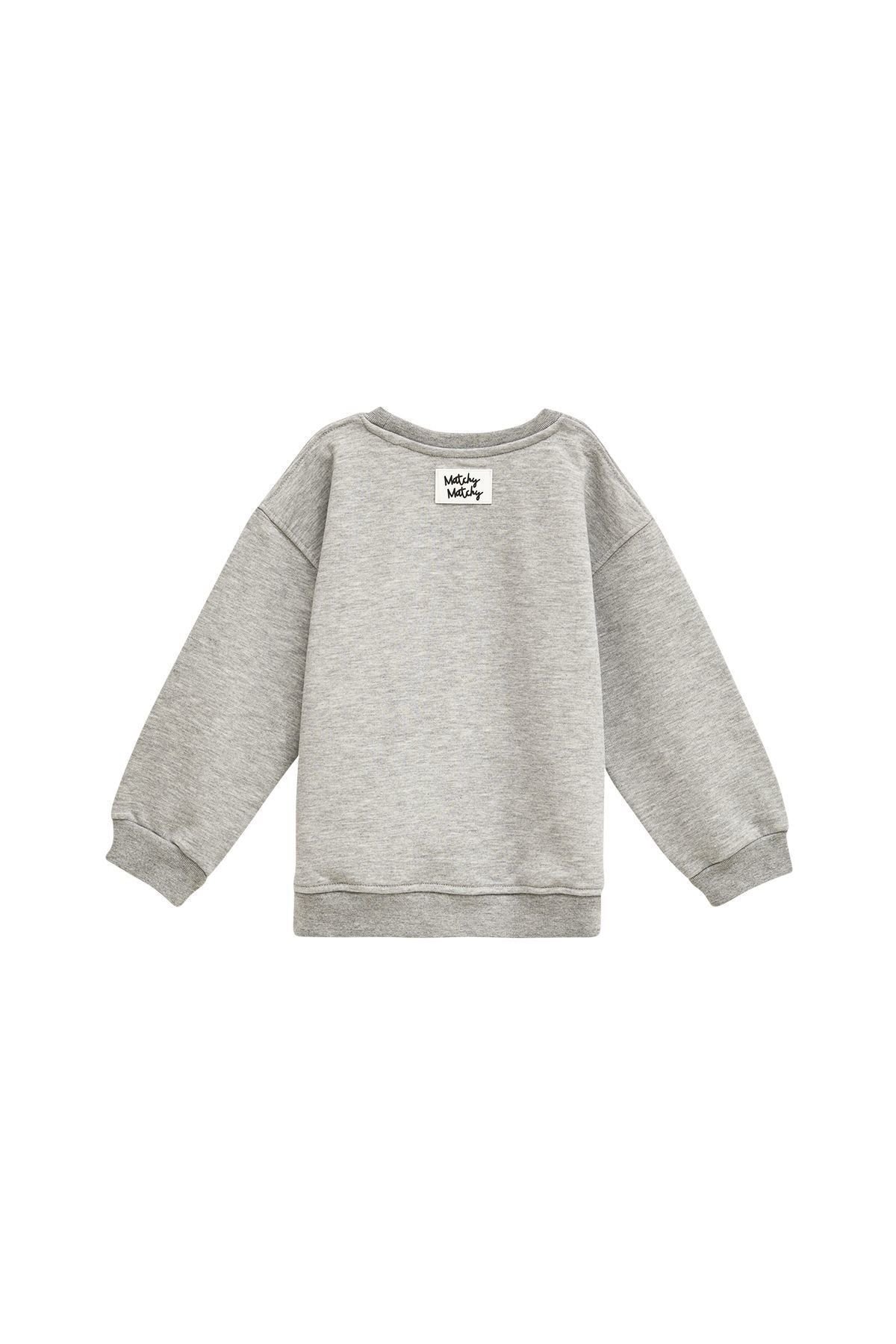Grey Çocuk Sweatshirt