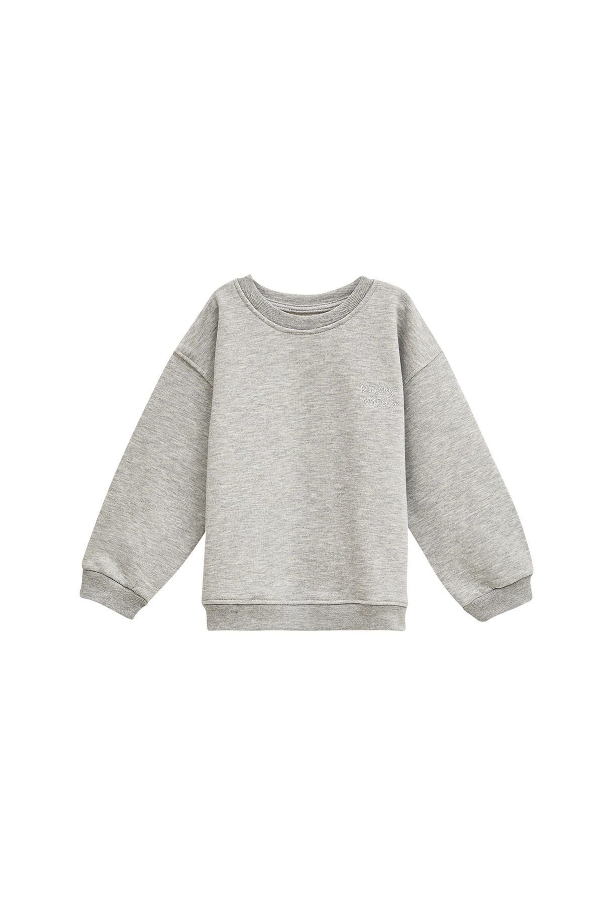 Grey Çocuk Sweatshirt