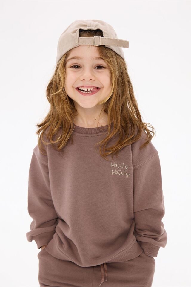 Çocuk Espresso Sweatshirt