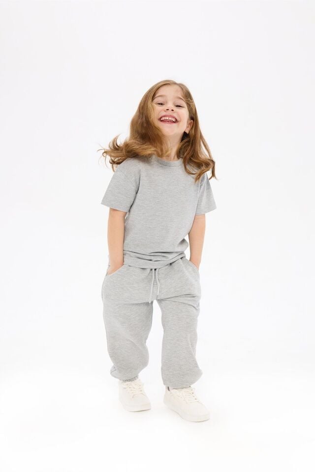 Çocuk Grey T-shirt